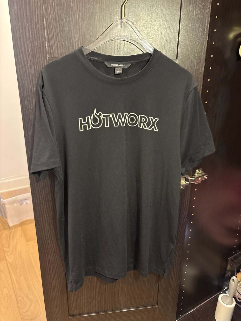 MERCER+METTLE HOTWORX MM1016 Stretch Jersey Crew T-Shirt, Size M
